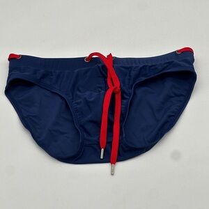 UXH Collection Fashion Brand Swim Briefs - Navy- Size M 30-32